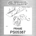 PS05387 Frame Fits John Deere (surplus Open Box). Fixed Price $124.12.
